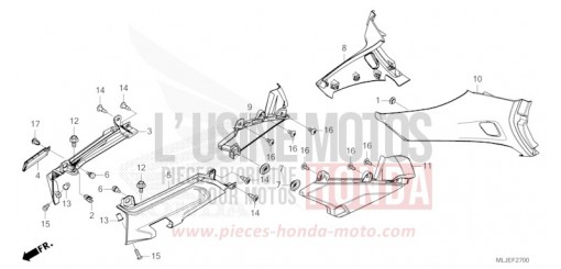 SIDE COVER GL1800DAR de 2024